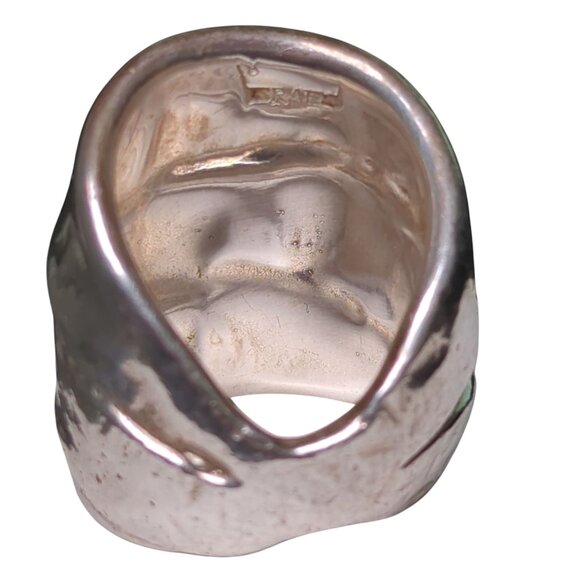 Chunky Sculpted Sterling Silver Wrap Band Ring - Size 7 - Picture 4 of 5